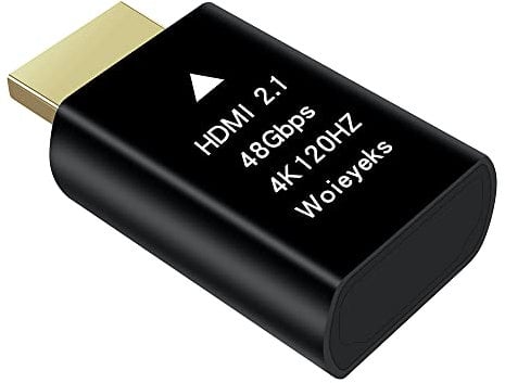 Woieyeks 4K HDMI 2.1 Dummy Plug, Virtual Display Emulator, Headless Ghost Display Adapter, EDID Monitor Emulator (Supports 3840x2160@120, 1440@120, 1080P@120; 8K Not Supported)
