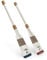 NKlaus Set of 2 Decorative Paddles Wood Maritime Painted 80x12x4cm for Wall Hanging with Hooks 11702