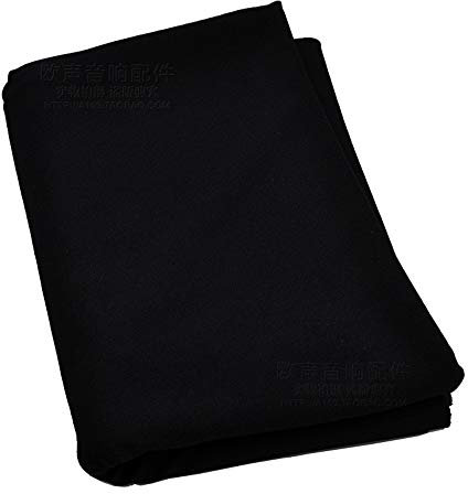 LATEAU Speaker Grill Cloth,Speaker Fabric Speaker Vintage Cloth Bulk Amplifier Stereo Mesh Net DIY Home Replace Dustproof Protective Decor Black Cover