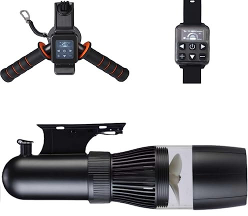 Elektrischer Unterwasser-Scooter, 500 W, 40 m freies Tauchen, Schnorcheln, Seescooter, bürstenloser Motor, 60 Minuten, abnehmbarer Akku, Wasserroller für Pool (4400 mAh)