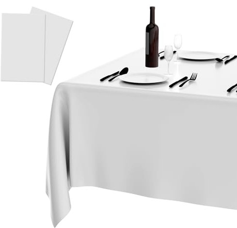 Tischdecke Weiß,Papiertischdecke,Einweg Tischdecke,Plastiktischdecke,Tischdecke,Geeignet Für Hochzeitsdeko Tisch,Tischdecke Geburtstag,Silvester Tischdecke,Tischtücher Outdoor,Tischdecke Weiss