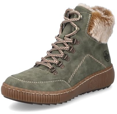 Rieker Bottines à lacets Z6636 pour femme, semelle ample
