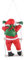 CHUANGOU Ornement Suspendu Père Noël Escalade sur Échelle de Corde Pendentif Poupée Décorations (30cm) en Tissu, Occasion Noël