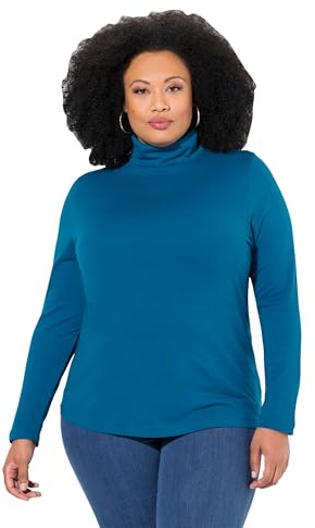 Ulla Popken Damen Shirtrolli Basic Langarmshirt