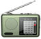 Radio Portátil De Onda Corta,Radio Portátil Am Fm,Radio meteorológica recargable portátil Fm Radio de onda corta - Gran recepción, equipo de Audio con conector de auricular de Radio Transistor de band