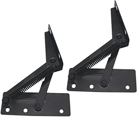 jojofuny Sofa Spring Hinge Spring Hinge Black Heavy Duty for Storage Box and Furniture