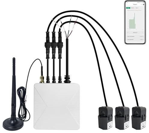 OWON Tuya Wi-Fi Bi-Directional Energy Monitor with 3 * 120A Clamp