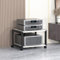 Video Shelving Rack Stand Tower Modern -Video Media Stand Movable Corner TV Stand with Shelves Floor-Standing Rack Living Gaming Recording Room Office Bedroom.