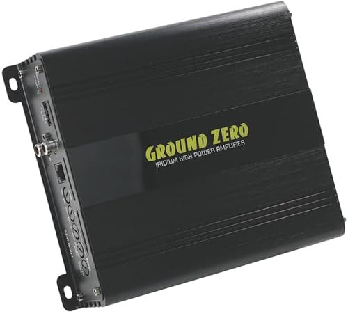 Ground Zero GZIA 1000.1 - Amplificatore per subwoofer Mono Classe D, 1250 W RMS, 1 Ohm stabile, serie Iridium