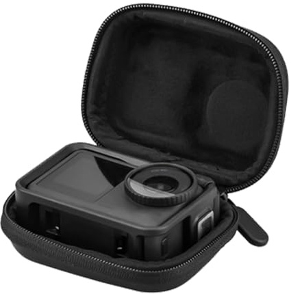 Mini custodia per GoPro Hero 13/12/11/10/9/8/7/6, custodia rigida in EVA resistente all'acqua, compatibile con dji Osmo Action, AKASO, YI, Campark, Apexcam, custodia protettiva con moschettone