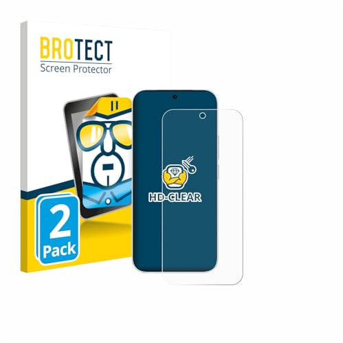 BROTECT Schutzfolie für Vivo S50 | 2 Stück Transparenter Displayschutz Made in Germany Klare Displayschutz-Folie Clear Einfache Montage Case-Friendly