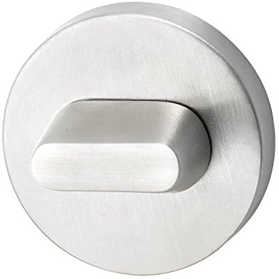 WC Rosette Anzeige rot/weiß, Edelstahl matt
