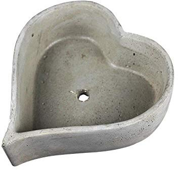 Nicole Pot de fleur en silicone moule en forme de coeur béton jardinière moule outil à la main bonsai bricolage