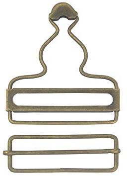 Hosenträger-Hosenträger-Gesamtschnalle, Bronze Latzhose-Verschluss mit Schieber, Packung mit 6 Sets (1.57)