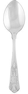 Signature AB723 Steel Kings 18/0 Stainless Steel Dessert Spoon, Pack of 12