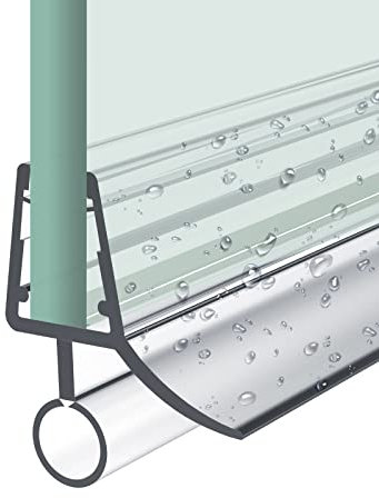 Heilmetz Duschdichtung,100cm Ersatzdichtung Duschtür für Duschtür Glasstärken von 7-8mm, Wasserabweiser Duschtür Dichtung oder Duschkabinen-Dichtung für Duschkabine & Glastüren
