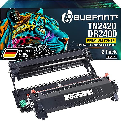 Bubprint XXL Toner und Trommel kompatibel als Ersatz für Brother TN2420 DR2400 für MFC-L2710DW MFC-L2710DN MFC-L2750DW HL-L2310D HL-L2350DW HL-L2370DN HL-L2375DW DCP-L2510D DCP-L2530DW DCP-L2550DN