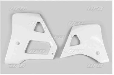 compatible avec/remplacement pour YZ 125 WRZ 125 89/92 / YZ WRZ 250 88/89- OUIES DE RADIATEURS UFO BLANC - YA02815-046