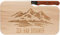 Spruchreif | Holz- Brotzeitbrett mit Messer und Gravur „Ich hab Bergweh“ | Perfekte Geschenkidee für Wanderer & Outdoor-Fans