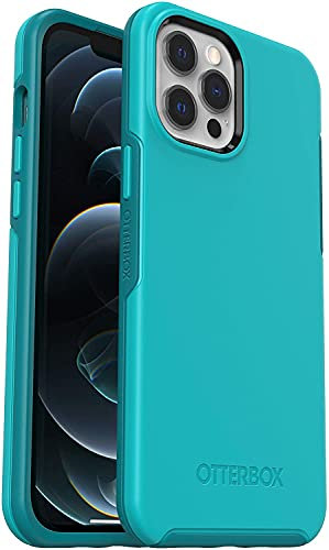 OtterBox 77-65466 Symmetry Case, Shockproof, Drop proof, Protective Thin Case, 3x Tested to Military Standard, Antimicrobial Protection, Blue, iPhone 12 Pro Max