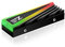 EZDIY-FAB NVME M.2 Aluminium-Kühlkörper, 5 V, 3-polig, ARGB-Kühler für 2280 M2 SSD-Kühlkörper mit Silikon-Thermo-Pad