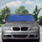 S SUMEX Parasol Coche Parabrisas Delantero, Plegable Protección Rayos Solares y UV 145 cm x 70 cm Azul Mate