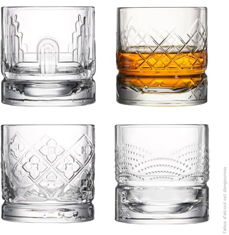 La Rochère Gobelets whisky X4 Dandy assortis