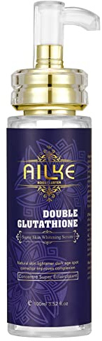 AILKE BOOST LUSTER Aufhellendes Gesichtsserum mit Glutathion, tief feuchtigkeitsspendendes, nährendes, glattes, nicht fettendes, strahlendes Gesichtsserum, für alle Hauttypen, 100 ml