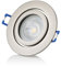 Sweet Led, IP44 Aluminium Rahmen, Badezimmer,inkl.GU10 7W Warmweiß Bad,Einbauleuchte,Aluminium, Klickverschluß, Einbaurahmen IP44 Einbaustrahler, Einbauspot (1xChrom geb.-7W)