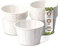 GREENBOX Papierbecher 60 ml weiß I nachhaltige Dipschale für Saucen & Dips I weißer Becher aus gewachstem Papier I biologisch abbaubar & plastikfrei I aus recycelten Materialien I 250 Stück