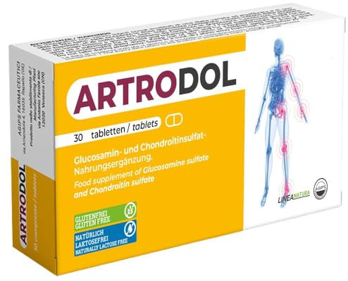 Agips Artrodol Integratore per Articolazioni Ossa e Cartilagine con Condroitina e Glucosamina ad Alto Dosaggio 30 compresse (1 Scatola)