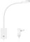 ENUOTEK Lámpara de Lectura de Montaje en Pared, 4000K Lámpara de Pared LED con Interruptor Táctil, Luz de Lectura Para la Cama con Puerto de Carga USB de 2A, Lámpara de Dormitorio con Cuello de Cisne