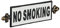Relaxdays Nicht Rauchen Schild, Gusseisen, Wandschild No Smoking, Metallschild Tür & Wand, Dekoschild, schwarz/weiß