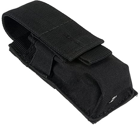 Outdoor M5 Tactical Flashlight Pouch Mini Waist Bag, Black