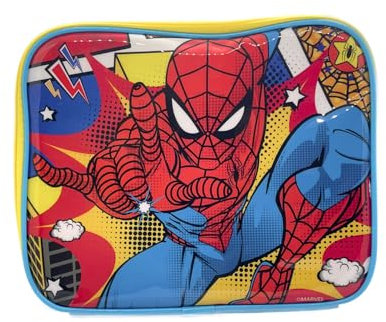 ILS I LOVE SHOPPING Bolsa térmica rectangular impermeable para el almuerzo para niños con asa – Gadget escolar (Spiderman)