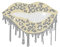 MAYJOYDIY Leoparden Lippenmotiv Strass Aufbuegler - Thermo-Transfer-Aufkleber mit Leopardenmuster, Quaste, Kristall Strass Bling Patch, Kleidungsreparatur Applikation Für T Shirt