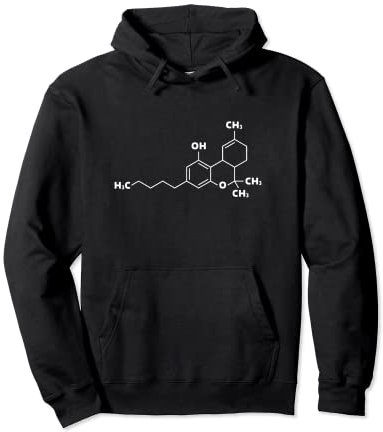 THC Weed Shirt für Männer Frauen Cannabis Chemische Formel Geschenk Pullover Hoodie