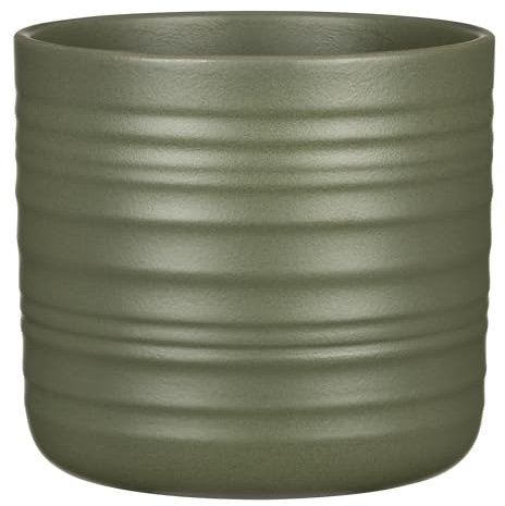 Scheurich Cottage Pot de fleurs en céramique, vert forêt, 19,6 cm de diamètre, 17,9 cm de haut, 4,3 l de vol.