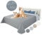 GYURO 100% wasserdichte Hundedecke-Beidseitig verfügbar und weich Hundematte für großeund kleine Hunde,Schutz für Sofa & Bett& Auto - in der Waschmaschine waschbar (Grau, 137 * 208CM)