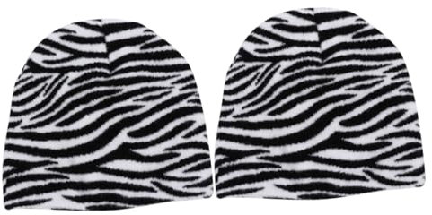 VALICLUD 2 Stk Strickmütze Accessoires Für Damen Mütze Mit Zebra-print Ski Unisex Damenhüte Für Männer Cachuchas Para Hombre Garn Männer Und Frauen Gemütlich Warmer Hut