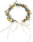 WOONEKY Elegantes Brautkranz-Stirnband farbenfroher Blumenkranz Haarschmuck Haarkranz für Hochzeit Party Tanz