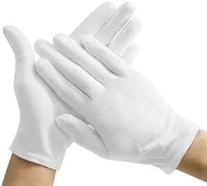 2 Pairs 100% Cotton Moisturising and Protective Gloves Cotton Gloves for Eczema & Dry Hands,