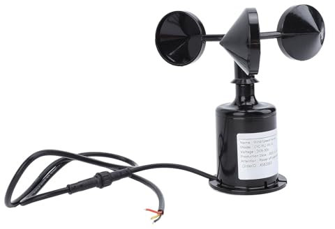 Haofy Hochdruckwiderstands-Windgeschwindigkeitssensor, Ausziehbares Kabelbecher-Anemometer für Umweltmessungen