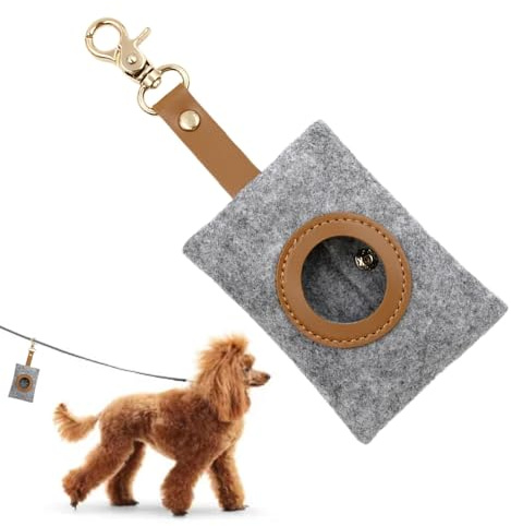 Hundekotbeutelspender aus Filz, Hundekotbeutelhalter, Haustierkotbeutelspender, Hundekotbeutelhalter, Filzbeutelhalter, Müllbeutelhalter für Haustierbesitzer