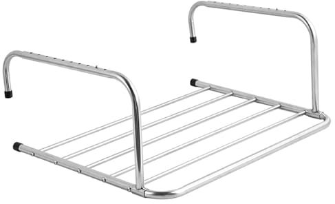 Stendibiancheria Estensibile In Acciaio Inox, Stendino Da Appendere Stendibiancheria Da Balcone, Appendiabiti Retrattile A Parete Per Termosifone Terrazza Ringhiera