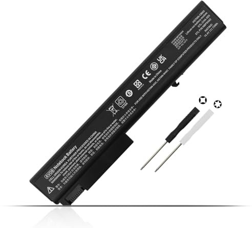 K KYUER 73Wh AV08 AV08XL Laptop Batteria per HP EliteBook 8530P 8540P 8730P 8740P Notebook PC, EliteBook 8530W 8540W 8730W 8740W Mobile Workstation Series HSTNN-I43C HSTNN-LB60 HSTNN-OB60 HSTNN-XB60
