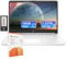 HP Flagship 14 HD Laptop with Free AI-Powered Microsoft 365 | 16GB RAM | 1.22TB Storage(64GB EMMC & 160GB Docking Station Set & 1TB Cloud Storage) | Intel 4-Core Processor | Webcam | Win 11s | White