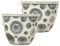 SG Traders Large Plastic Round Chengdu Garden Plant Pots Planter Indoor Outdoor Pots Top Diameter Flower Pots with Drainage Holes, Beautiful Planters for Your Garden Needs Pack of 2 (36cm)