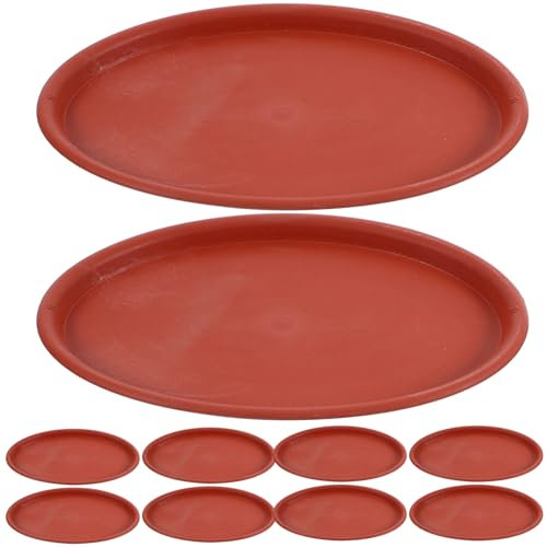 GAROZATION Ovaler Blumentopf-untersetzer 10er-Pack Pflanzen-tropfschalen Drainage Robuster Pflanzgefäß-untersetzer Für Den Garten Für Zimmerpflanzen
