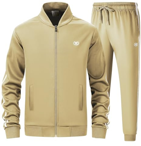 wiebdncj Survêtements décontractés à manches longues - Survêtements de jogging - Ensemble de survêtement - Vestes et pantalons - Tenue 2 pièces